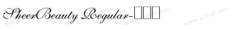 SheerBeauty Regular字体转换